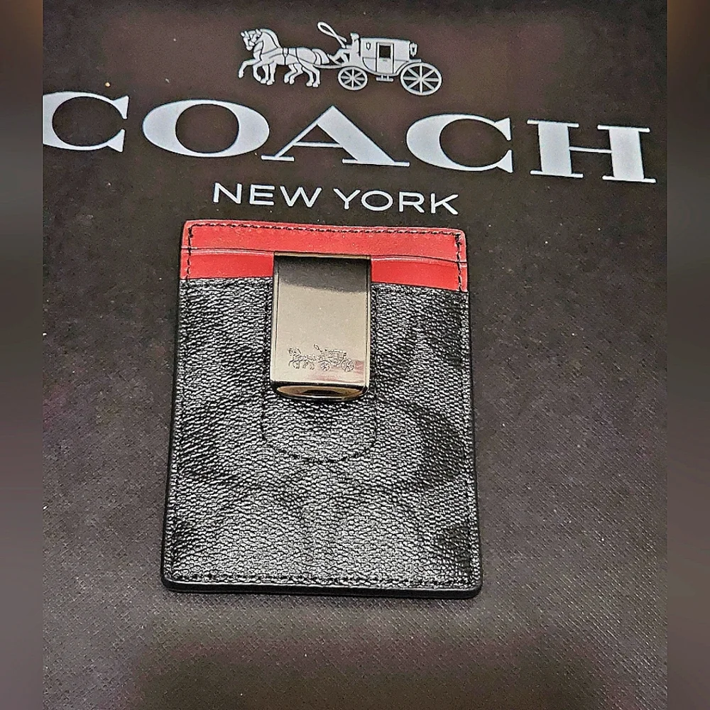 COACH BOXWD 3 IN 1 CARD CASE GIFT SET IN CANVAS (NWT)